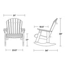 Heritage High Fan Back Rocker by Wildridge