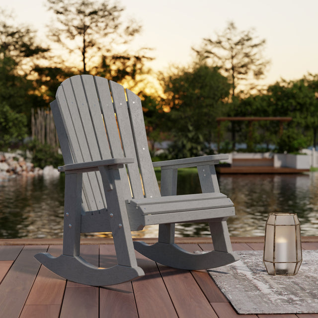 Heritage High Fan Back Rocker Chair by Wildridge