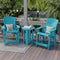 Heritage High Adirondack Chairs with Side Table by Wildridge
