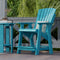 Heritage High Adirondack Chairs with Side Table by Wildridge