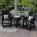 Heritage High Adirondack Chairs with Side Table by Wildridge