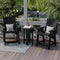 Heritage High Adirondack Chairs with Side Table by Wildridge