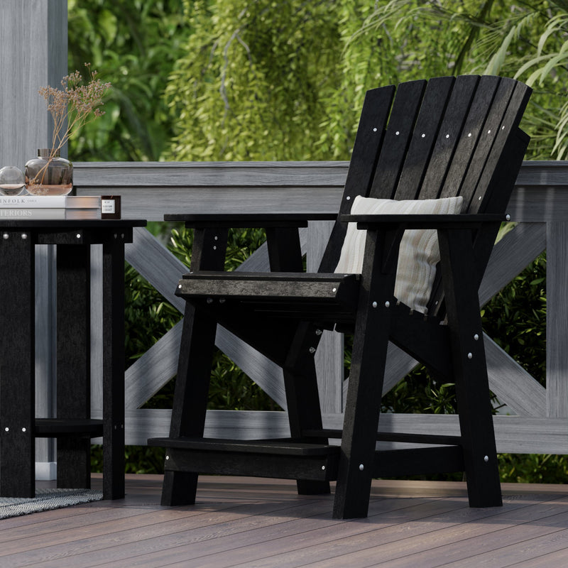 Heritage High Adirondack Chairs with Side Table by Wildridge