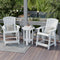 Heritage High Adirondack Chairs with Side Table by Wildridge
