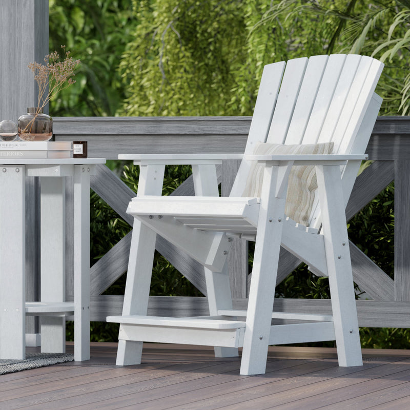 Heritage High Adirondack Chairs with Side Table by Wildridge