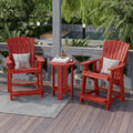 Heritage High Adirondack Chairs with Side Table by Wildridge