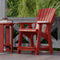 Heritage High Adirondack Chairs with Side Table by Wildridge