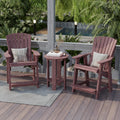 Heritage High Adirondack Chairs with Side Table by Wildridge