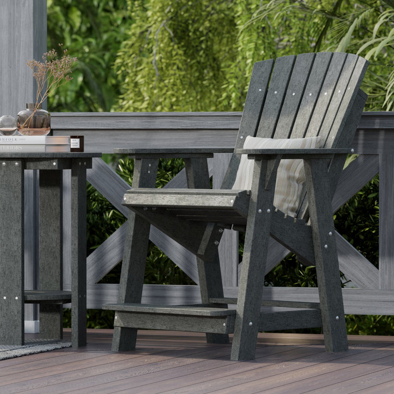 Heritage High Adirondack Chairs with Side Table by Wildridge