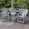 Heritage High Adirondack Chairs with Side Table by Wildridge