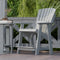 Heritage High Adirondack Chairs with Side Table by Wildridge