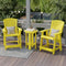 Heritage High Adirondack Chairs with Side Table by Wildridge
