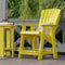 Heritage High Adirondack Chairs with Side Table by Wildridge