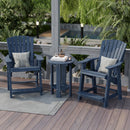Heritage High Adirondack Chairs with Side Table by Wildridge