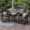 Heritage High Adirondack Chairs with Side Table by Wildridge