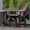 Heritage High Adirondack Chairs with Side Table by Wildridge