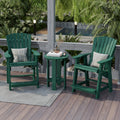 Heritage High Adirondack Chairs with Side Table by Wildridge
