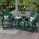 Heritage High Adirondack Chairs with Side Table by Wildridge