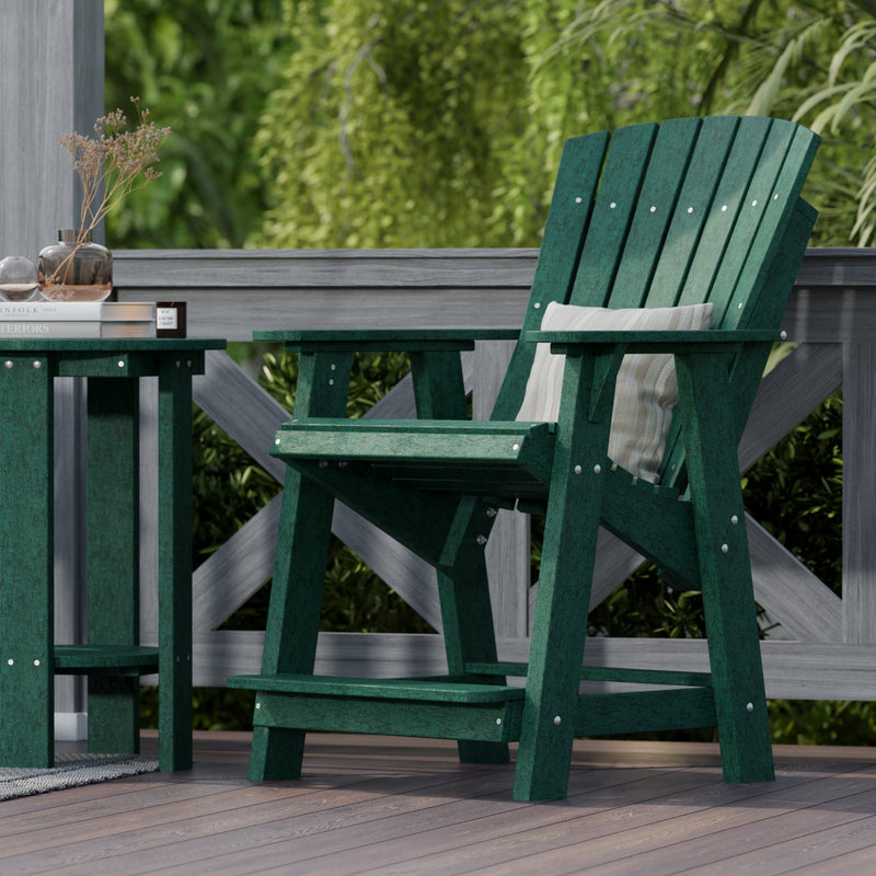 Heritage High Adirondack Chairs with Side Table by Wildridge