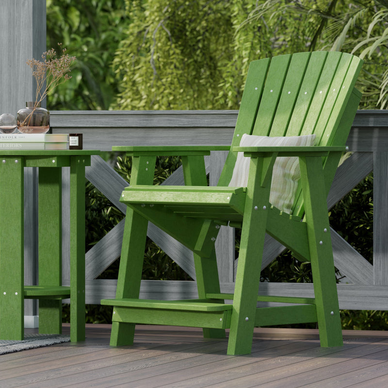 Heritage High Adirondack Chairs with Side Table by Wildridge