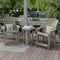 Heritage High Adirondack Chairs with Side Table by Wildridge