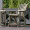 Heritage High Adirondack Chairs with Side Table by Wildridge