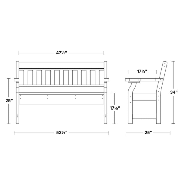 Heritage Garden Bench by Wildridge