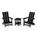 Freedom 3-Piece Modern Adirondack Set with Side Table by Wildridge