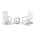 Freedom 3-Piece Modern Adirondack Set with Side Table by Wildridge