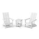 Freedom 3-Piece Modern Adirondack Set with Side Table by Wildridge