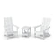 Freedom 3-Piece Modern Adirondack Set with Side Table by Wildridge