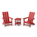 Freedom 3-Piece Modern Adirondack Set with Side Table by Wildridge