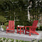 Freedom 3-Piece Modern Adirondack Set with Side Table by Wildridge