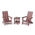 Freedom 3-Piece Modern Adirondack Set with Side Table by Wildridge