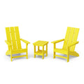 FREEDOM 3-PIECE MODERN ADIRONDACK SET WITH SIDE TABLE by Wildridge