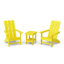 FREEDOM 3-PIECE MODERN ADIRONDACK SET WITH SIDE TABLE by Wildridge