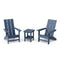 FREEDOM 3-PIECE MODERN ADIRONDACK SET WITH SIDE TABLE by Wildridge