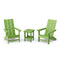 FREEDOM 3-PIECE MODERN ADIRONDACK SET WITH SIDE TABLE by Wildridge