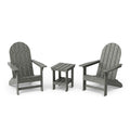 Freedom 3-Piece Traditional Adirondack Chair with Side Table by Wildridge