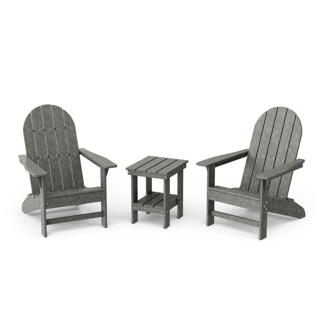Freedom 3-Piece Traditional Adirondack Chair with Side Table by Wildridge