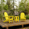 Freedom 3-Piece Traditional Adirondack Set with Side Table by Wildridge
