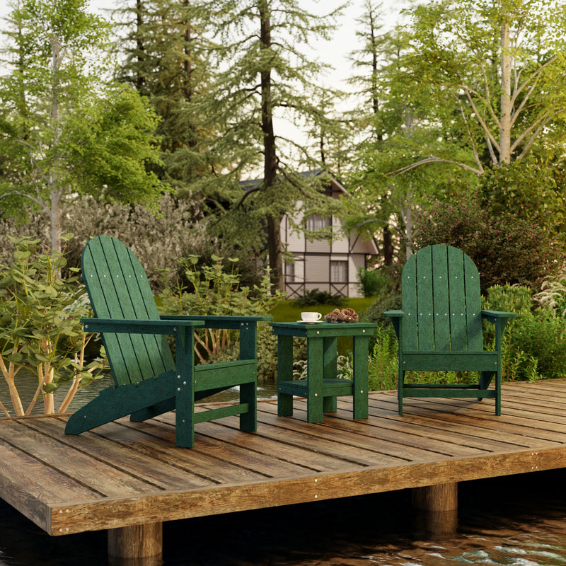 Freedom 3-Piece Traditional Adirondack Set with Side Table by Wildridge