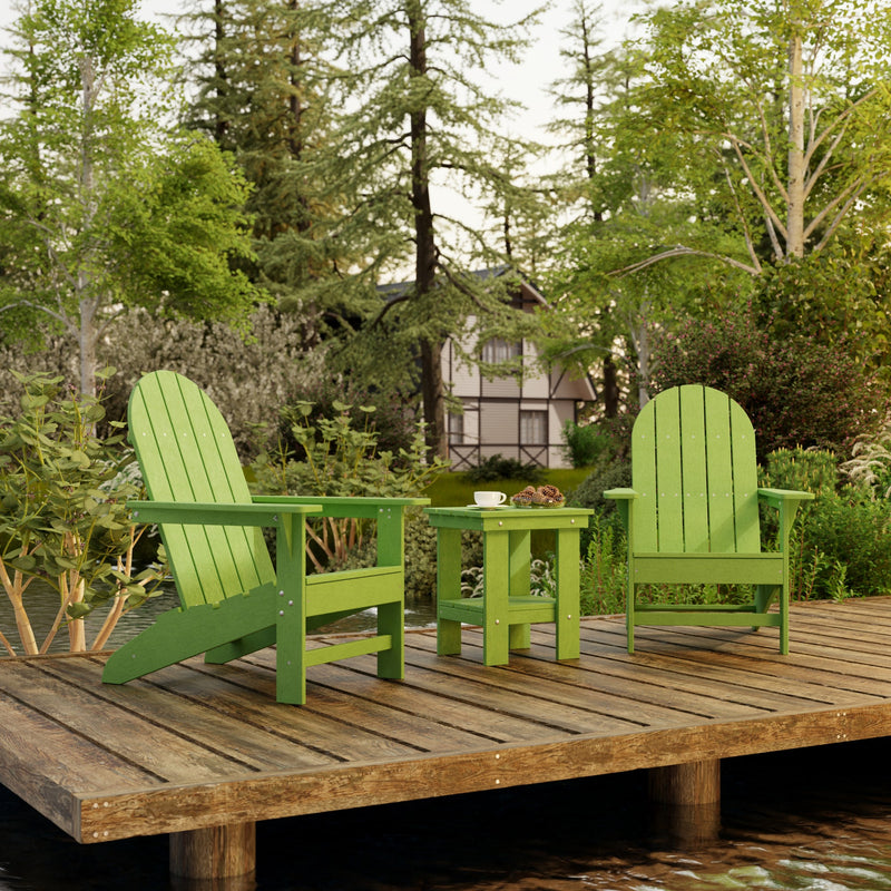 Freedom 3-Piece Traditional Adirondack Set with Side Table by Wildridge