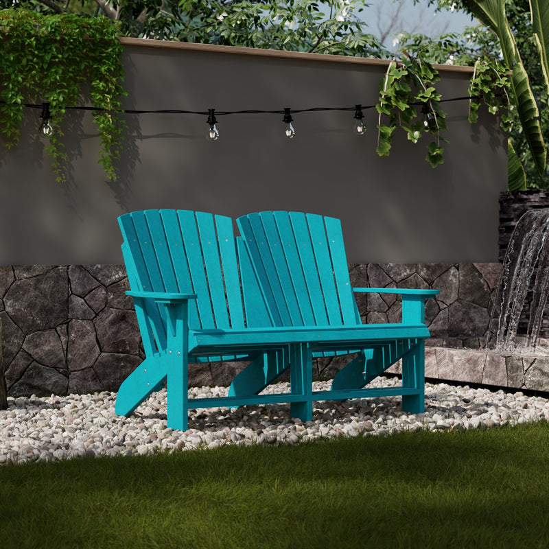 Heritage Double Adirondack Bench by Wildridge