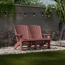 Heritage Double Adirondack Bench by Wildridge
