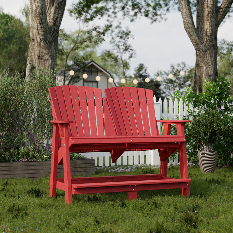 Heritage Double High Adirondack Bench by Wildridge