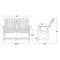 Heritage Double High Adirondack Bench by Wildridge