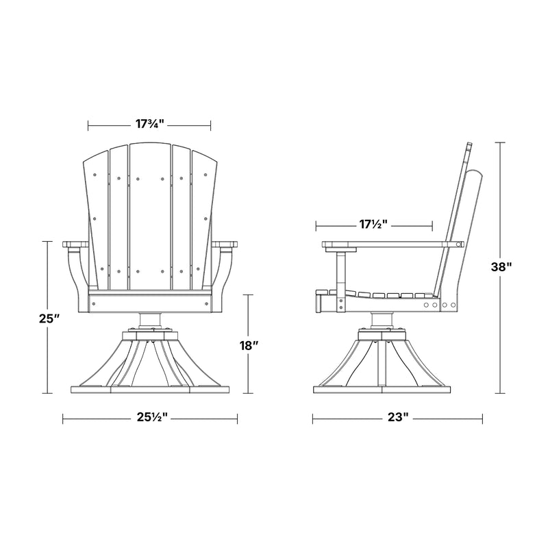 Heritage Swivel Rocker Dining Chair by Wildridge