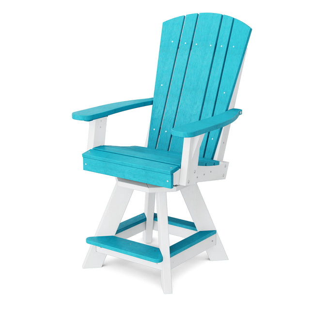 Heritage Balcony Swivel Counter Height Chair by Wildridge