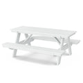 Heritage 72" Picnic Table with Attached Benches by Wildridge